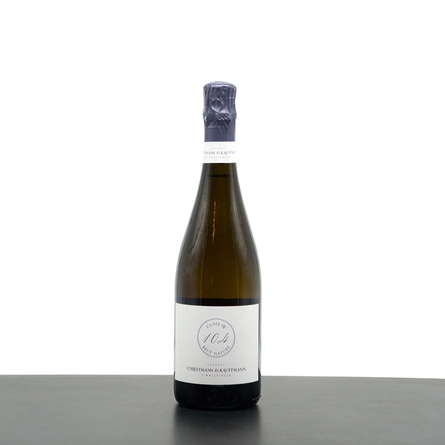 Cuvée No 104 Riesling Brut Nature Deutscher Sekt- Christmann und Kauffmann - 0,75l
