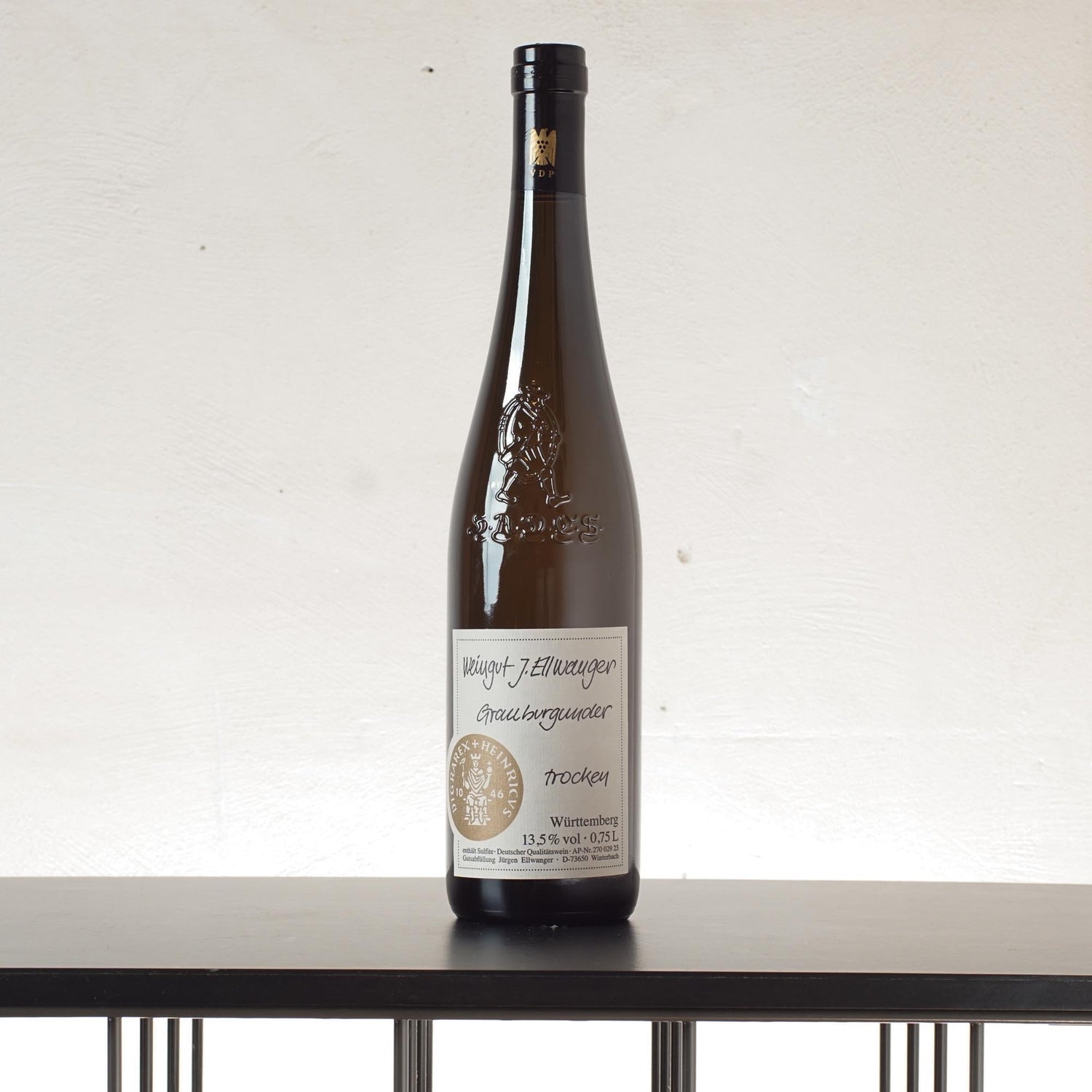 HADES Grauburgunder Qualitätswein trocken 2024 - Weingut Jürgen Ellwanger - 0,75l