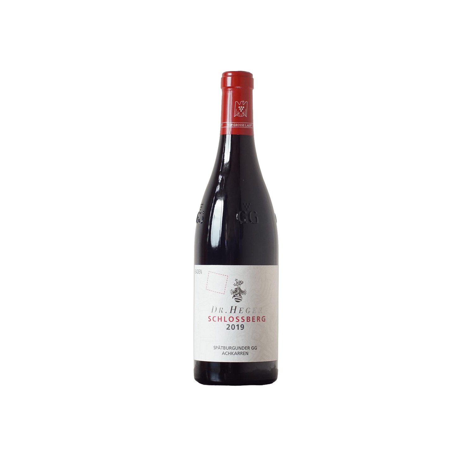 Achkarrer Schlossberg Spätburgunder Großes Gewächs Qualitätswein trocken 2019 - Weingut Dr. Heger - 0,75l
