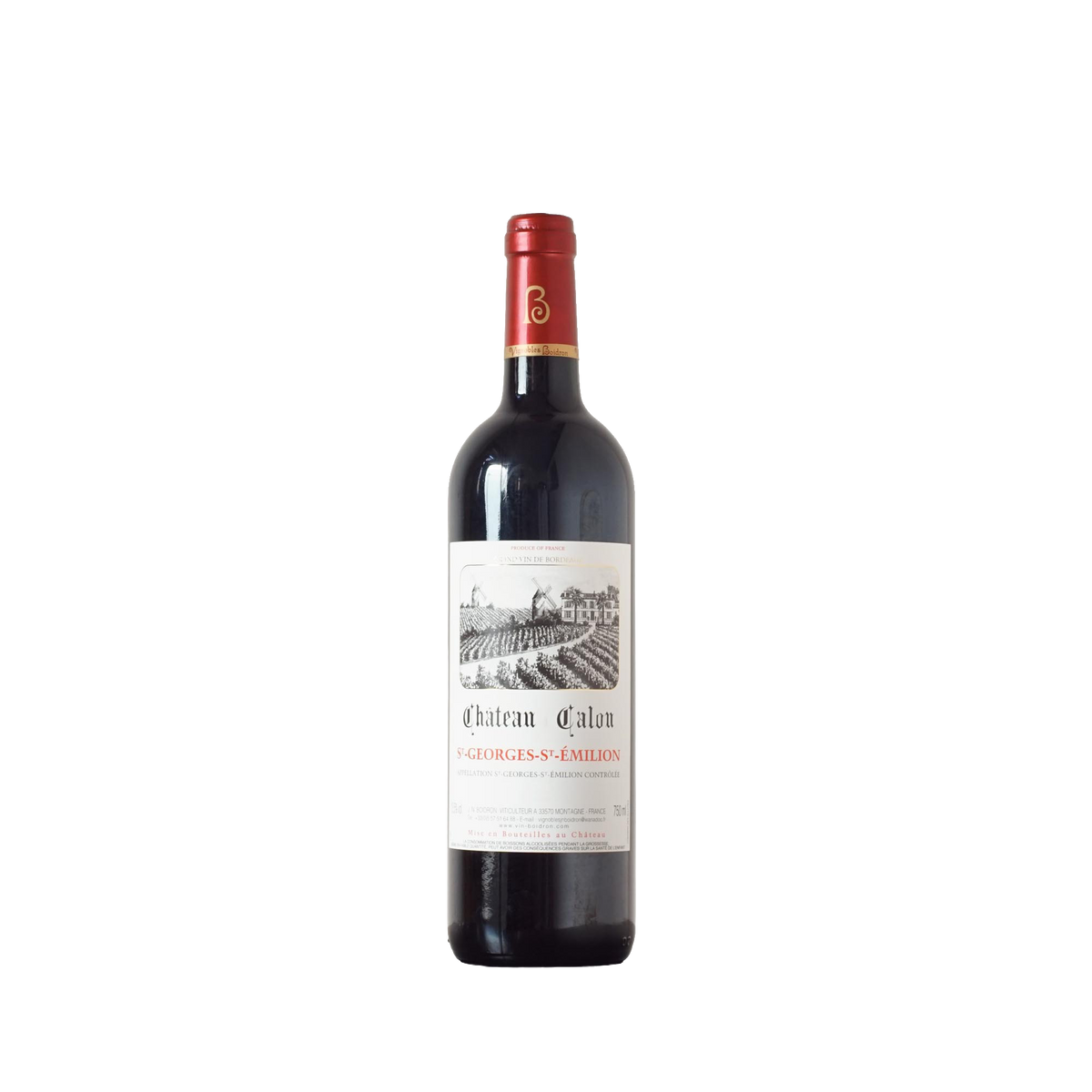 St Georges St Émilion 2016 - Château Calon - 0,75