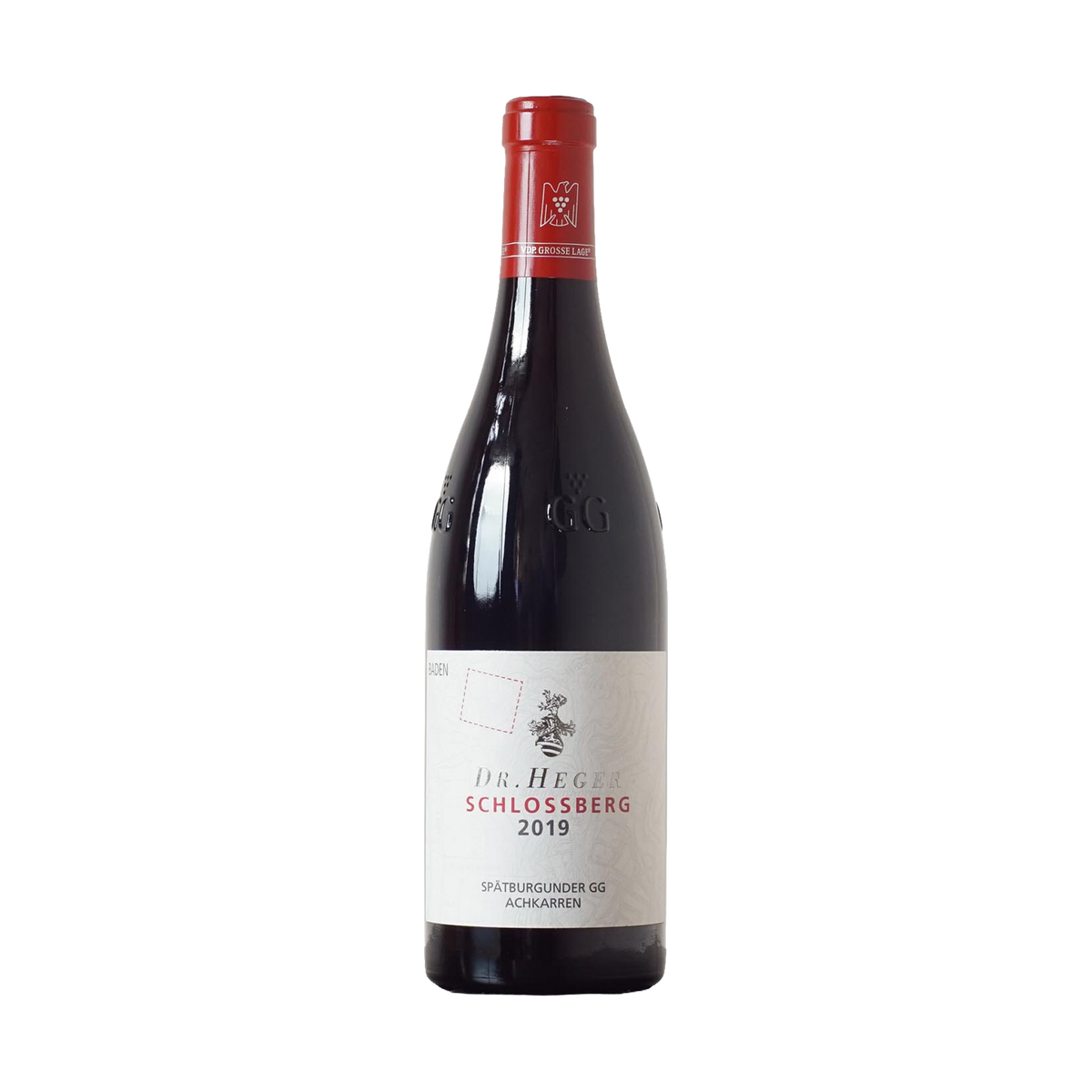 Achkarrer Schlossberg Spätburgunder Großes Gewächs Qualitätswein trocken 2019 - Weingut Dr. Heger - 0,75l
