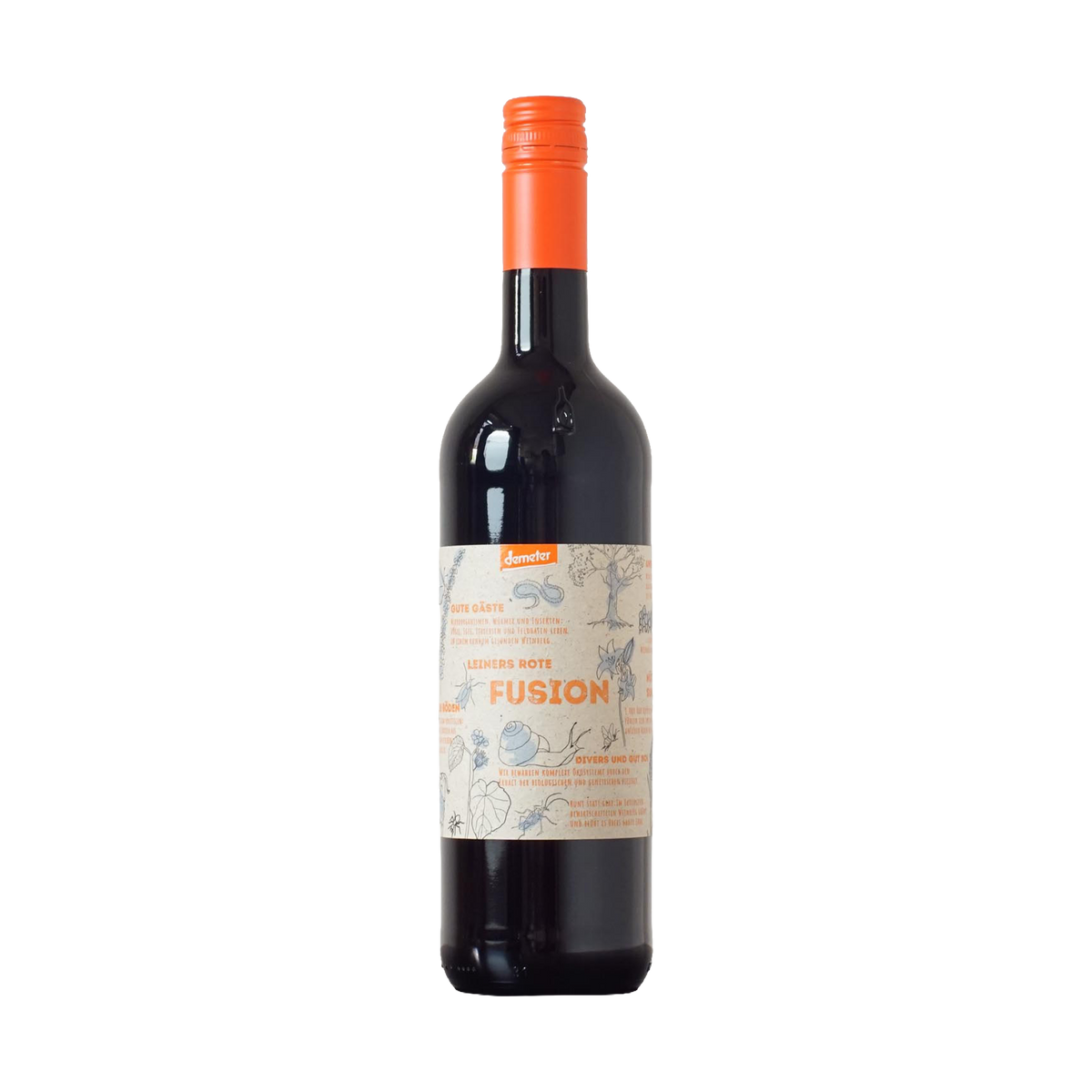 Fusion Rot Pfälzer Landwein trocken 2021 - Weingut Jürgen Leiner - 0,75l