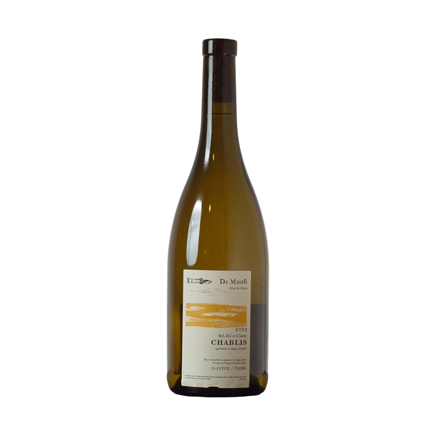 Chablis Bel-Air et Clardy 2023 - Domaine De Moor - 0,75l