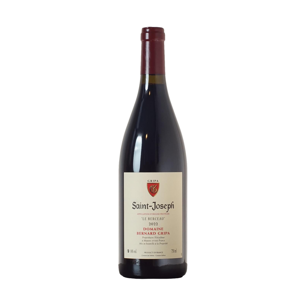 Le Berceau Saint-Joseph rouge 2022 - Domaine Bernard Gripa - 0,75l