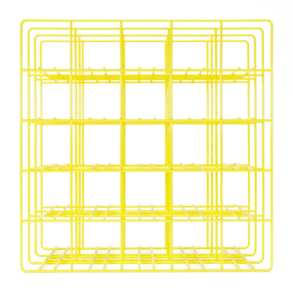 Weinregal fourpointeight für 25 Flaschen schwefelgelb