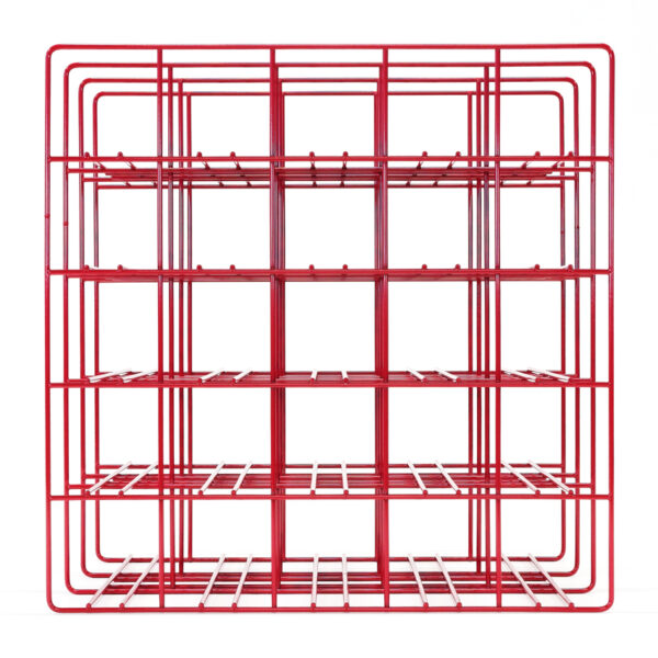 Weinregal fourpointeight für 25 Flaschen rubinrot