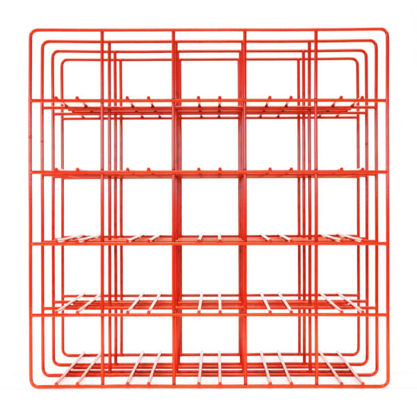 Weinregal fourpointeight für 25 Flaschen blutorange